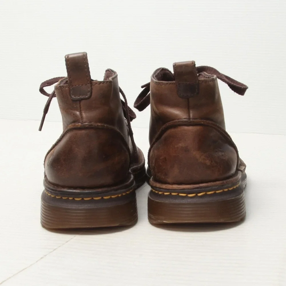 Dr. Martens Reed Boots Mens Size 13 Brown Leather Lace Up Chukka - Picture 5 of 15